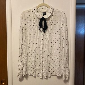 Disney Mickey Mouse Button Up with Bow
